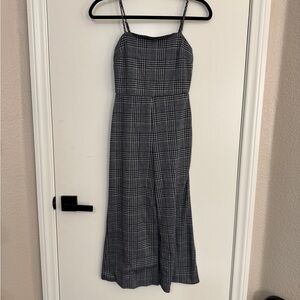 Forever 21 plaid jumpsuit